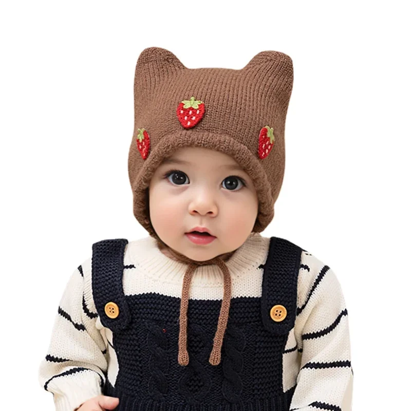 New Autumn Winter Baby Girl Ha - Infant Beanie Hat With Ears recension och pris