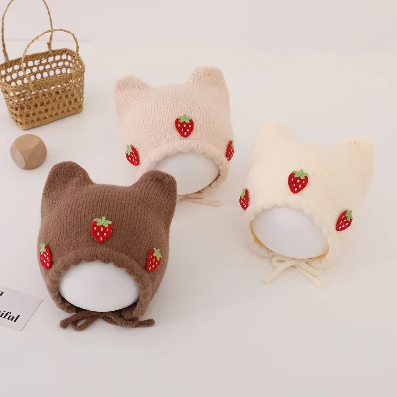 New Autumn Winter Baby Girl Ha - Infant Beanie Hat With Ears recension och pris