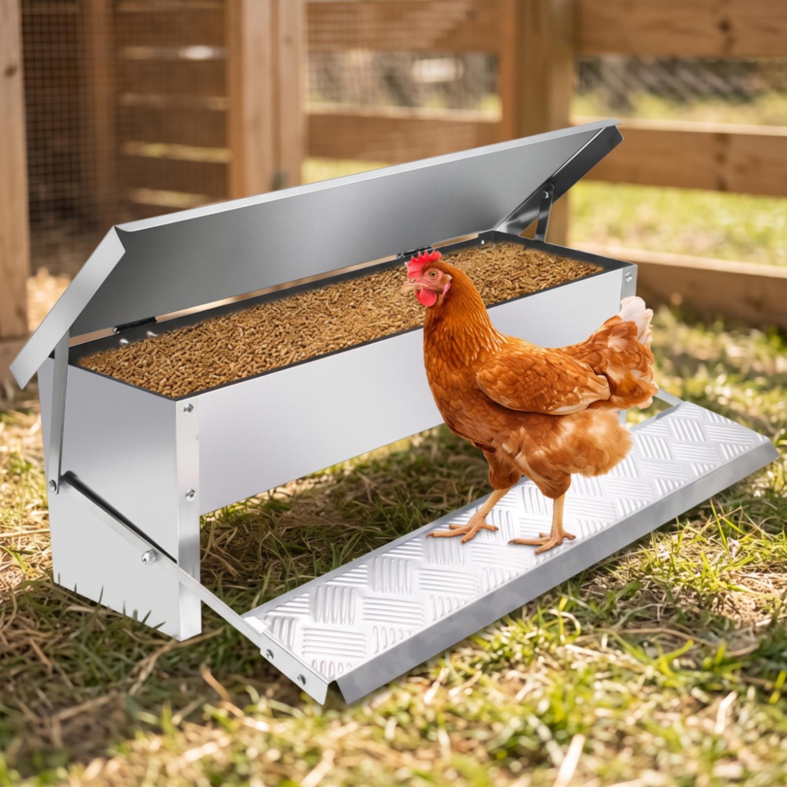 Automatic Poultry Feeder Troug - Feeding recension och pris