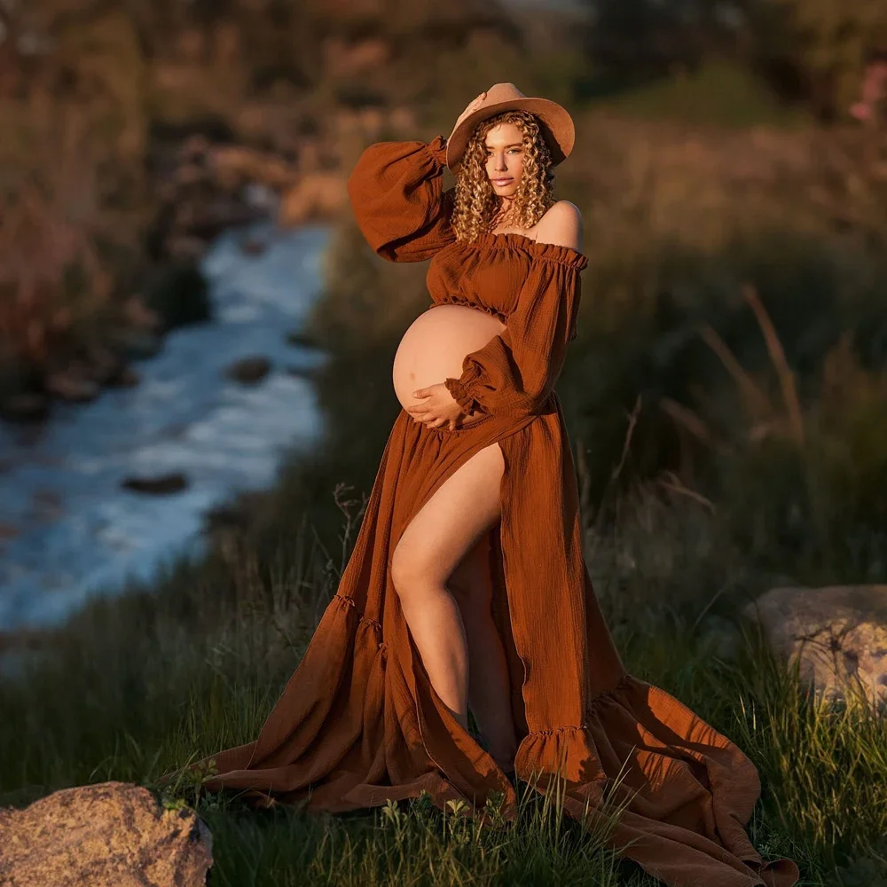 Sexy Off Shoulder Retro Matern - Maternity Wear recension och pris