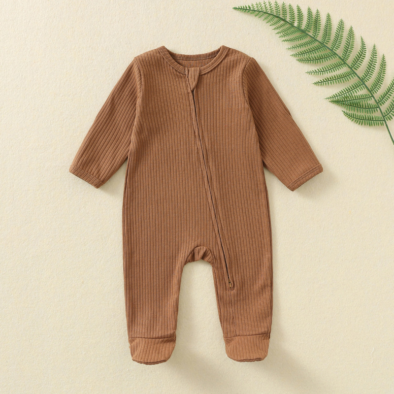 Baby Onesie Autumn and Winter  - Cotton Baby Onesies Zipper recension och pris
