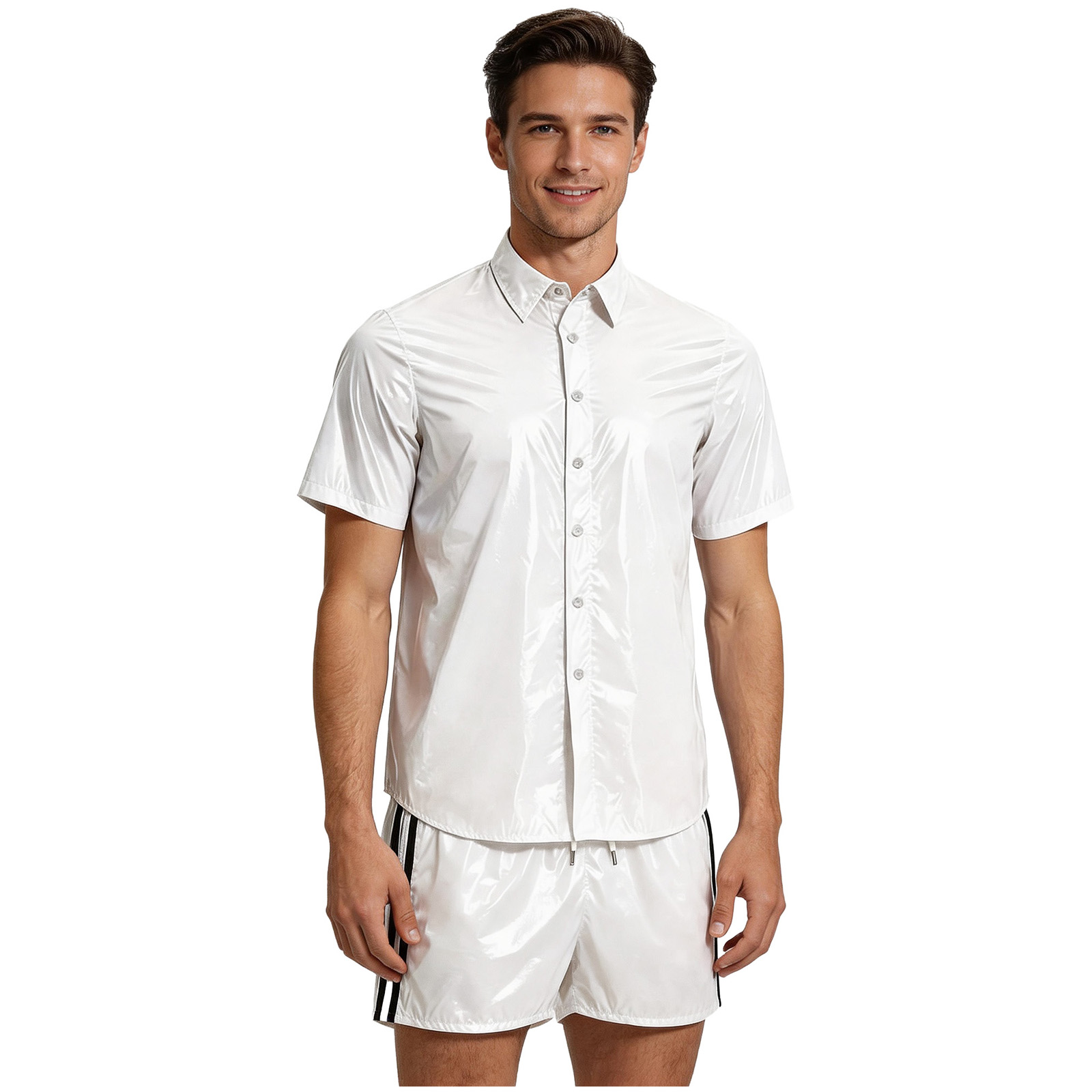 Men Glossy Waterproof Tops and - Diapering recension och pris