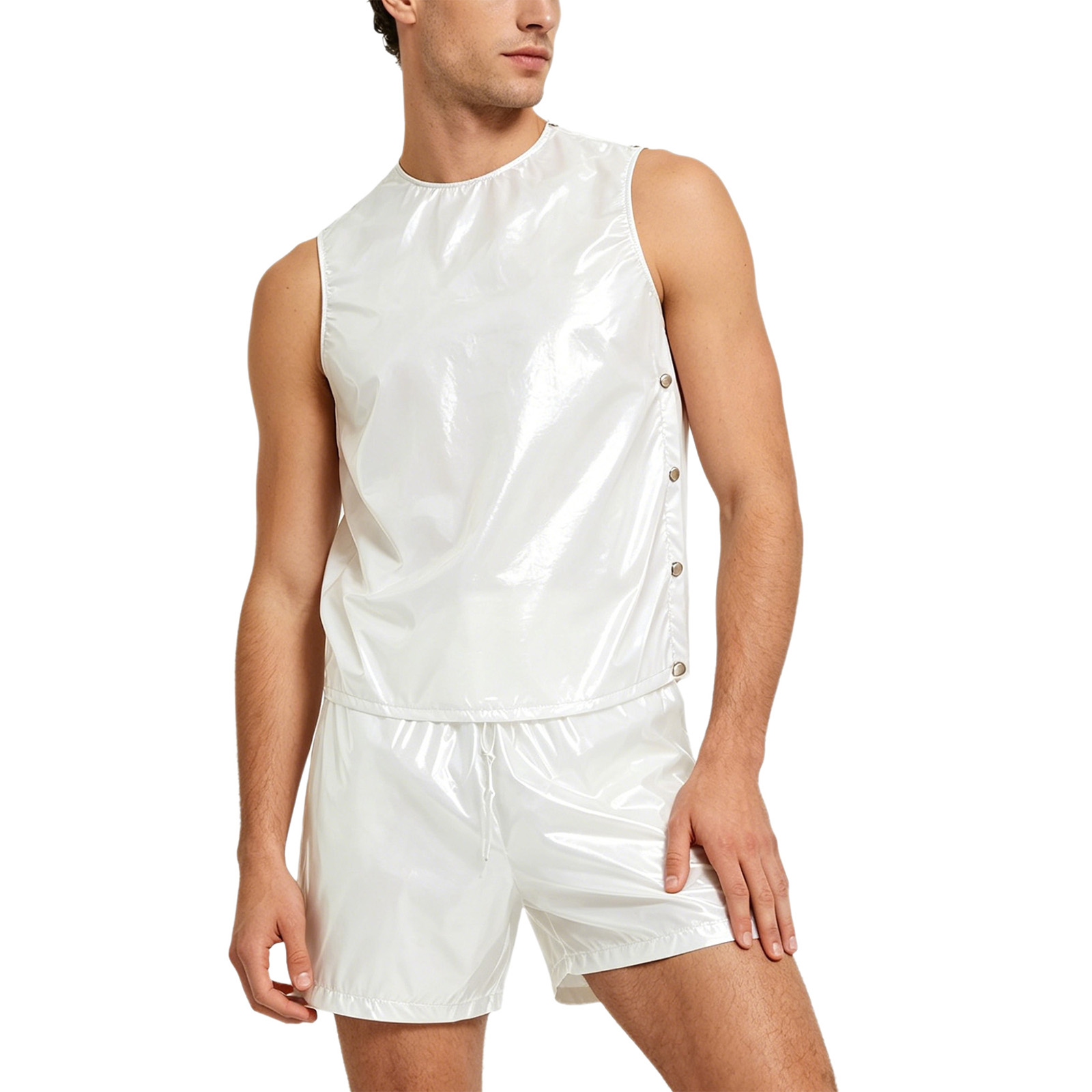 Men Glossy Waterproof Tops and - Diapering recension och pris