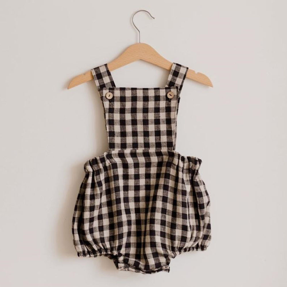 Newborn Baby Boy Girl Romper F - Baby Summer Linen Sleeveless Jumpsuit recension och pris