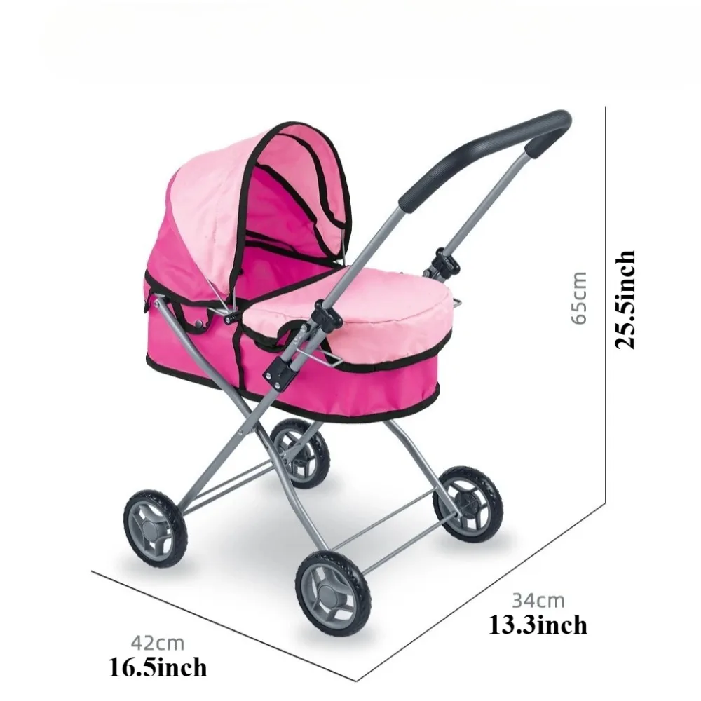 Doll Stroller for Kids Foldabl - Lightweight Foldable Baby Stroller Compact recension och pris