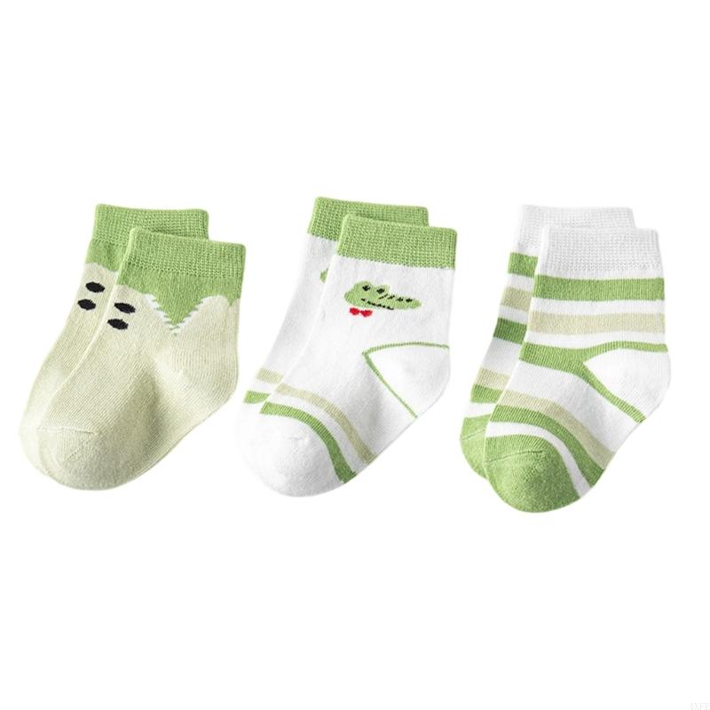  3 Pairs Baby Cotton Socks Non - Unisex Baby Socks Non Slip recension och pris