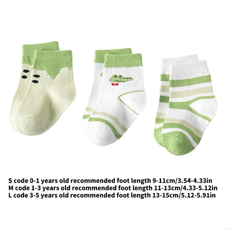  3 Pairs Baby Cotton Socks Non - Unisex Baby Socks Non Slip recension och pris